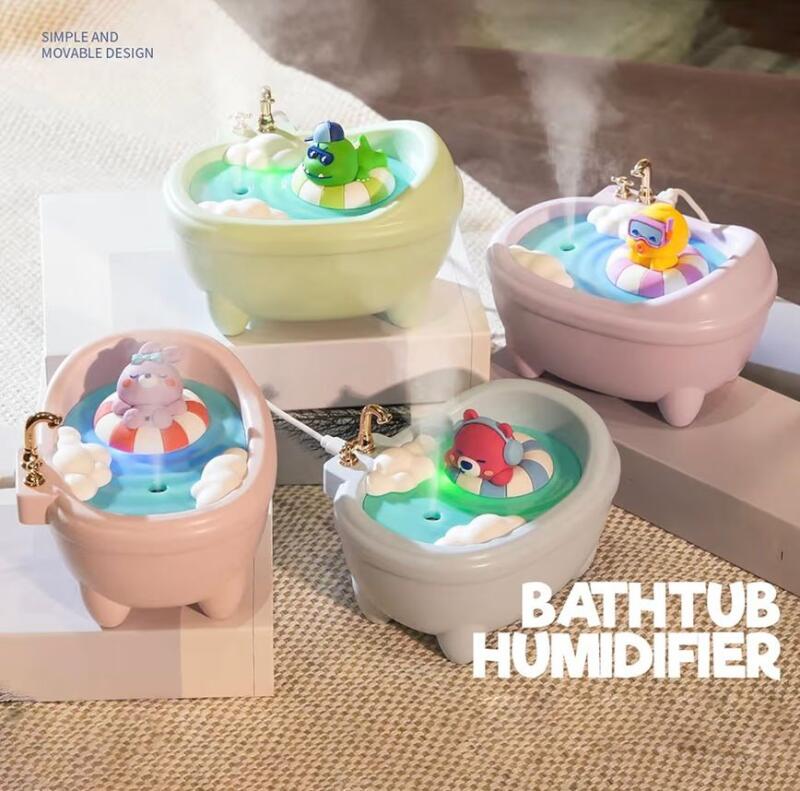 Bathtub Shape Toddler Humidifier with Floating Toy, Portable Cool Mist Humidifier for Kids Room