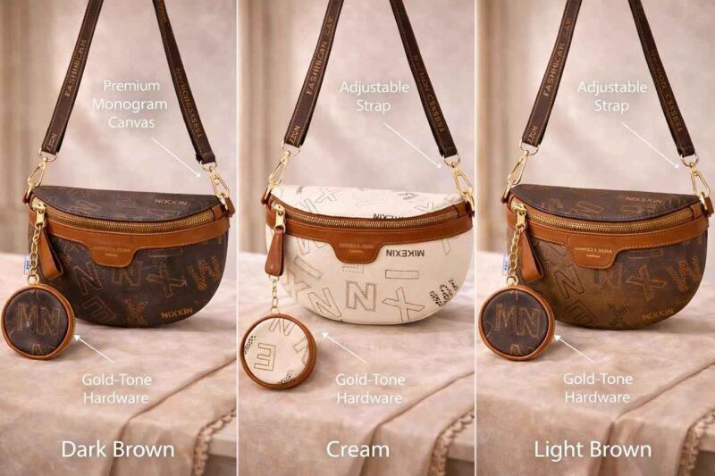 Crossbody Bags for Women Small Crossbody Purse Trendy PU Leather Crossbody Bag Shoulder Bag for Travel Work Party