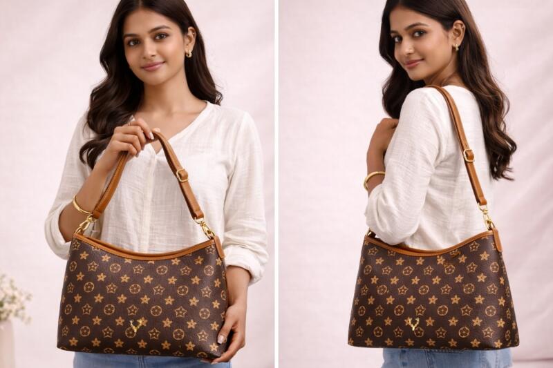 Tote Handbag for Women with Detachable Sling Strap & Top Handles | Tote Bags for Women For Office Use, Work