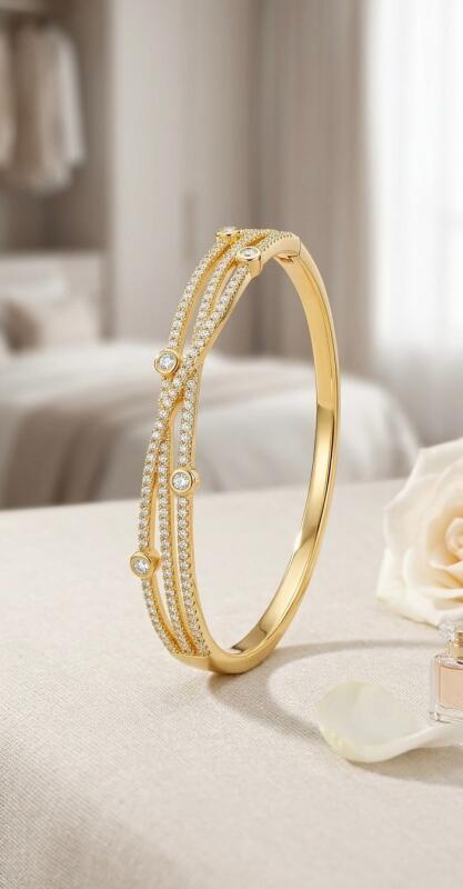 Stainless Steel  Openable Kada Bracelet Jewellery for Women & Girls|Anti Tarnish Jewellery|Gifts for Wife Girlfriend Mother Sister