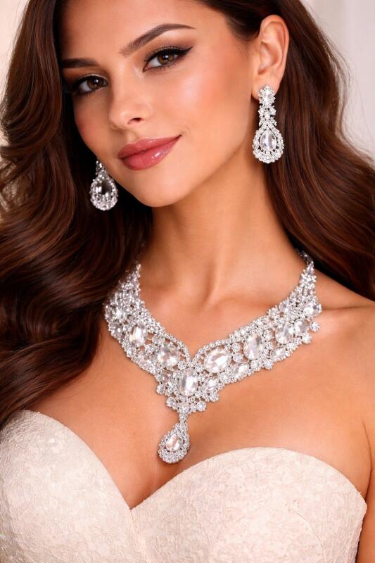 Choker Necklace Jewellery Set with Earrings | Best Suited for Party, Wedding, and Festive Occasions for Women