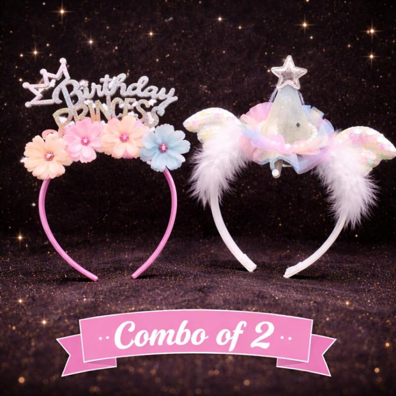 Girl's Hair Accessories Cute Girls Star  Headbands, Children Headwear Photo Props Hairbands, Baby Girls Birthday Unicorn Theme Party Supplies