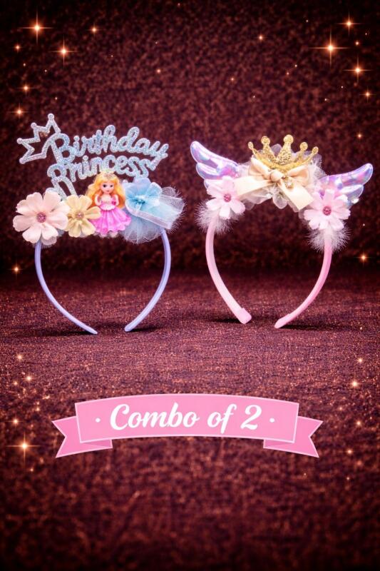 Glitter Bow Hairband – Stylish Plastic Hairband  Strong Hold, Elegant Hair Accessories for Women & Girls