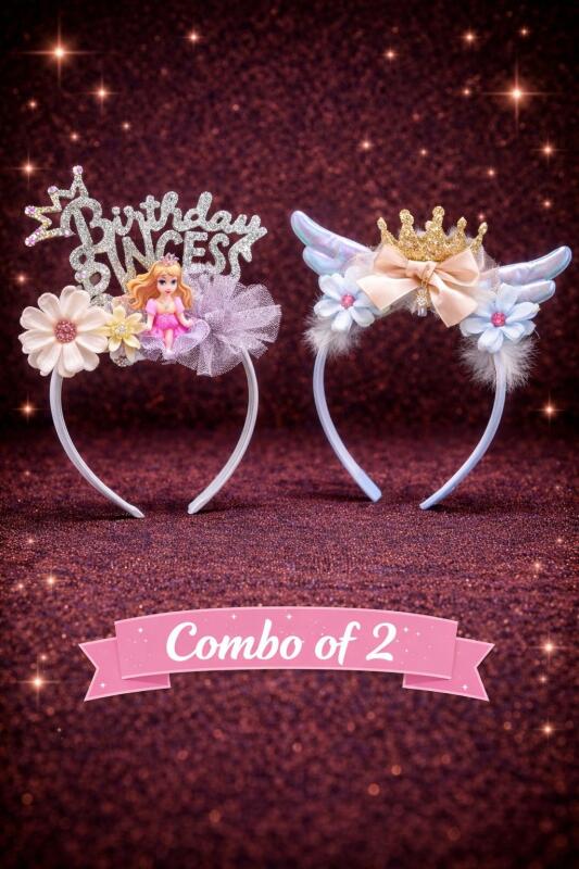 Hairband – Stylish Shiny Bow Knot Plastic Hairband with Strong Hold, Elegant Hair Accessories for Women & Girls