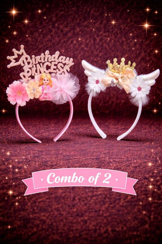 Headband/Hairband Set Stylish Hair Accessories for Women, Girls, and Festive Party Styling Elegance