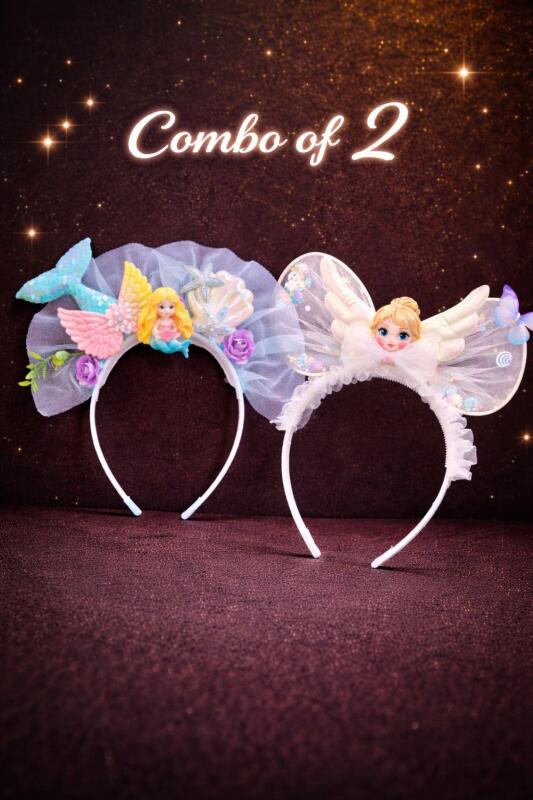 Trendy Hairband for Women/Girls | Hair Accessory | Headband for All Occasions | Stylish and Comfortable | Best Gift | Same As Pic | Multicolor | 2pcs
