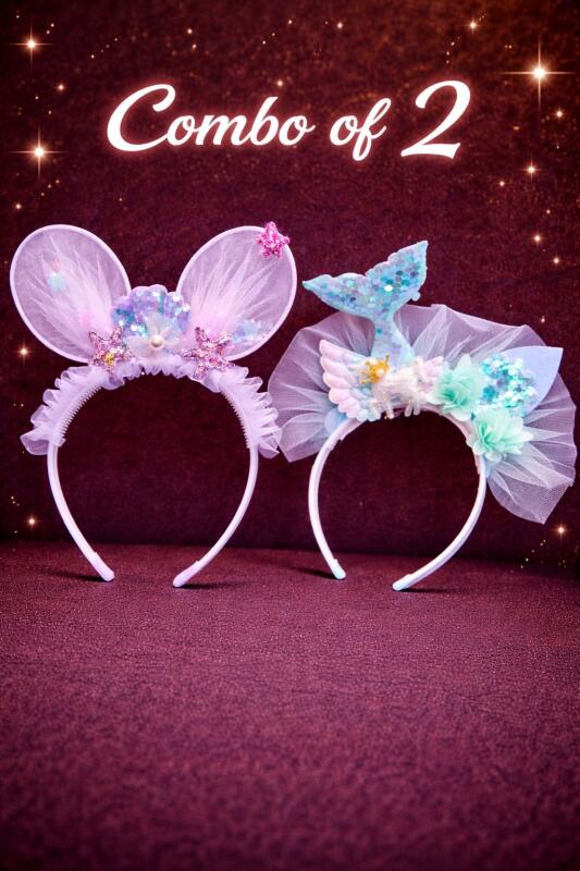 2Pcs Hair Band for Women Stylish, Hair Band for Girls Kids,  Hair Accessories Hairbands for Kids Girl