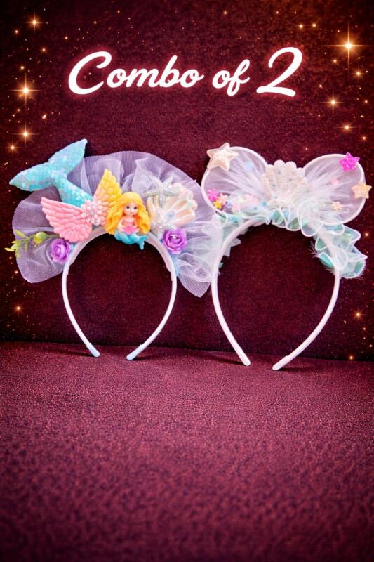 Pack of 2| Trendy Hair Bands | Non Slip Cute Headband | Fits Women and Girls of All Age Group | Daily Fashion Hairbands for Party | Same Product as Pic