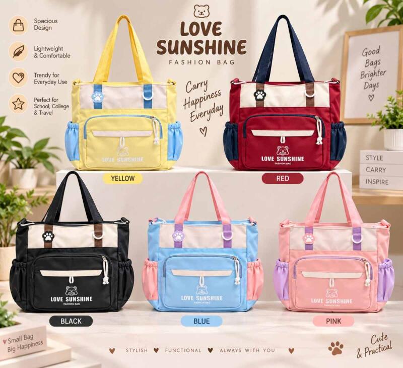 KOREAN Tote Bag for Women, Tote Handbags for Women with Zipper & Inner Pocket for College, Shopping, Office