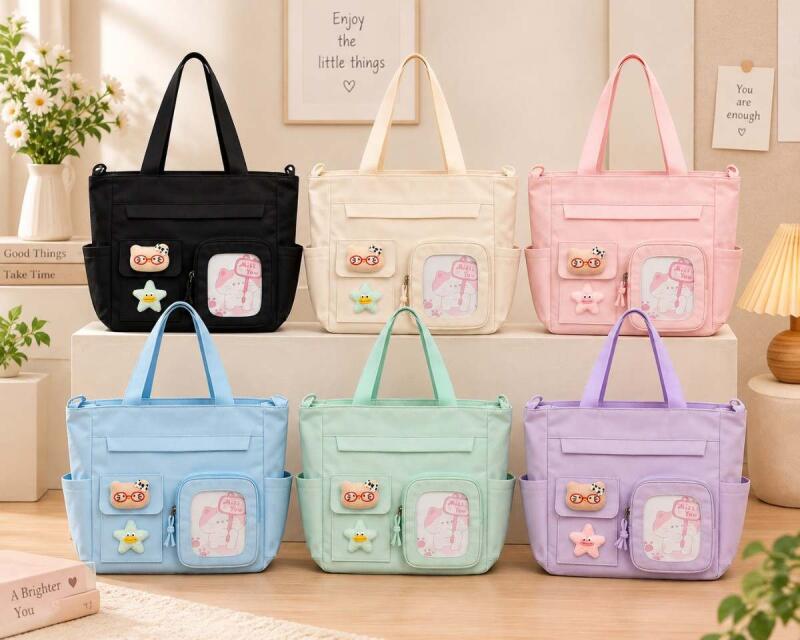 College KOREANTote Bag for Women, Girls and Ladies| Totes for College, Work or Office and Daily Use