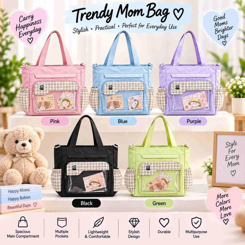 KOREAN Tote Bags for Women, College Bag for girls With Inner & Outer Pockets, Utility Tote bags for Shopping, Travel & Daily use – SuperBrand