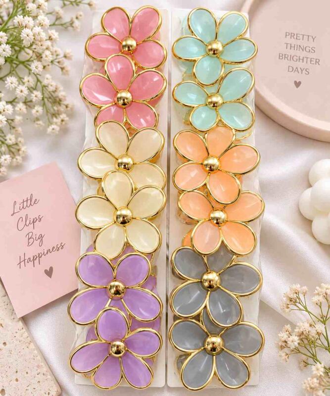 Large Hair Clutcher for Women Floral Design Matte Finish Nonslip Hair Clips for Thick Hair Aesthetic Hair Accessories for Girls and Styling – SuperBrand