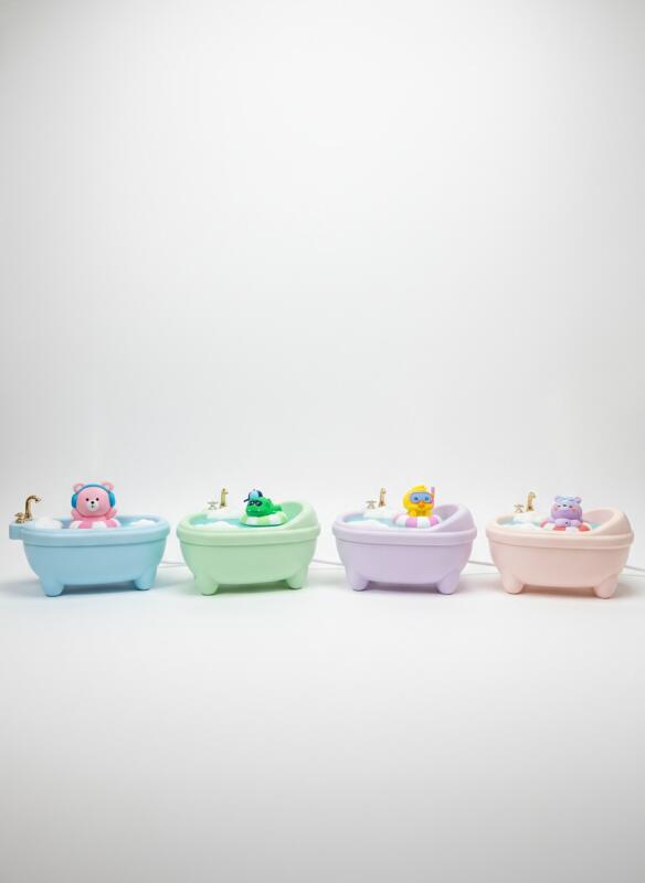 Bathtub Shape Toddler Humidifier with Floating Toy, Portable Cool Mist Humidifier for Kids Room