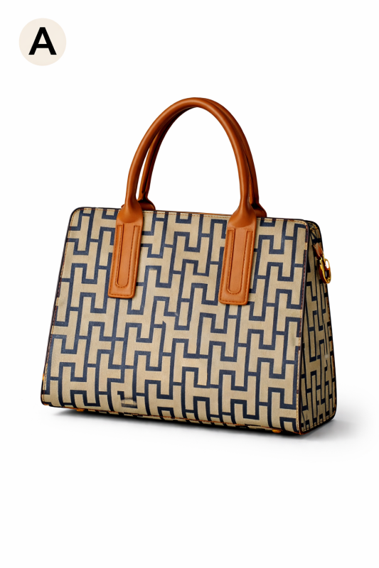 Women's Office Essential Bag |  PU Leather Handbag With Double Handle Shoulder Strap