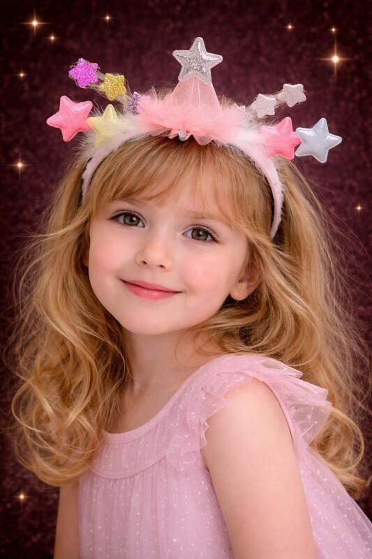 Korean Fashionable Soft Fur Hairbands Stylish Headbands for Kids and Girls