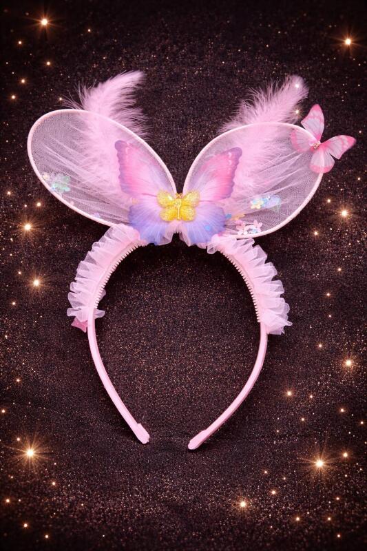 2 Pcs Plastic Coloured Baby Girl Hairband Set Baby hairband For Kids hair bands Elastic Toddler Hair Accessories Return Gift