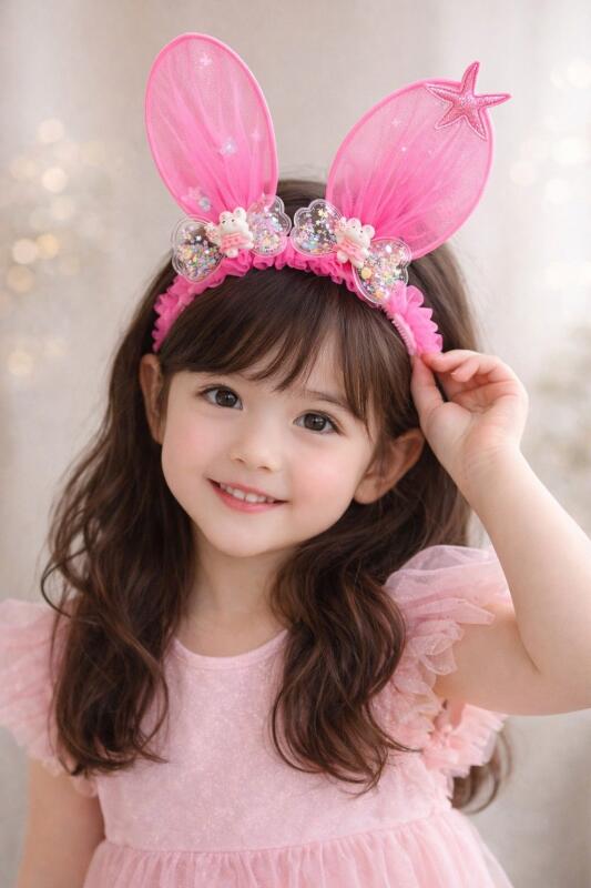 Colorful Hair Accessories Set, Cute  Design Headbands,  Hair Bands for Girls Kids ( Pack of 2 Pcs)