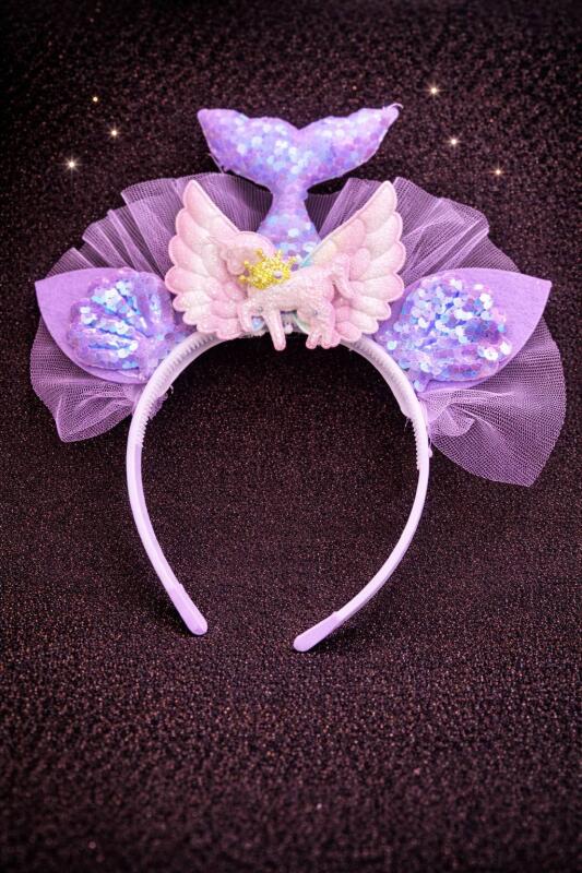 Korean Fashionable Soft Fur Hairbands Stylish Headbands for Kids and Girls (Pack of 2Pcs)