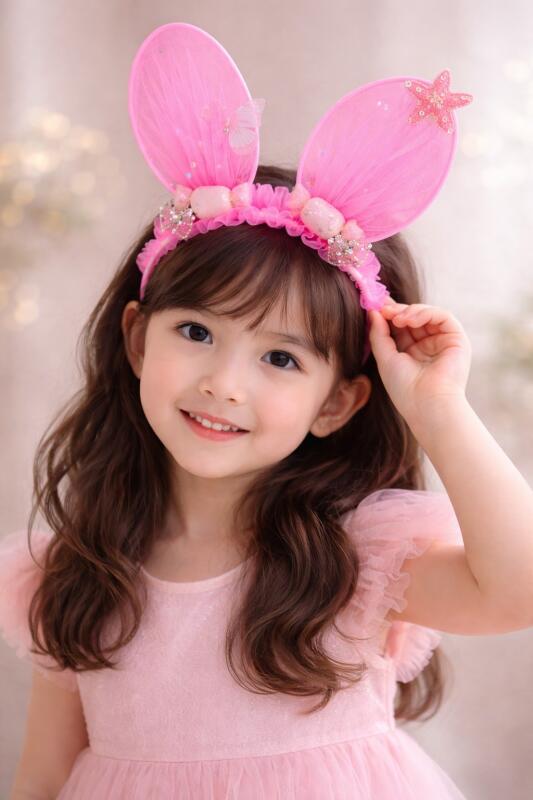 Korean Fashionable Soft Fur Hairbands Stylish Headbands for Kids and Girls (Pack of 2Pcs)