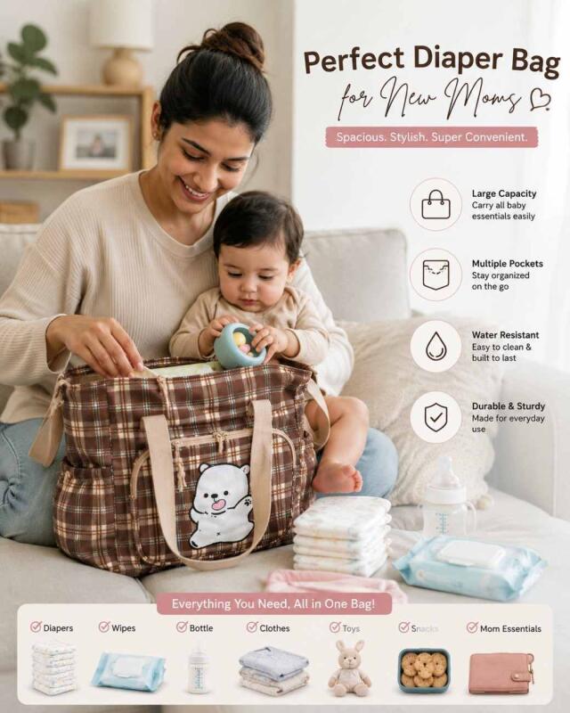 KOREAN Tote Bags for Women, College Bag for girls With Inner & Outer Pockets, Utility Tote bags for Shopping, Travel & Daily use