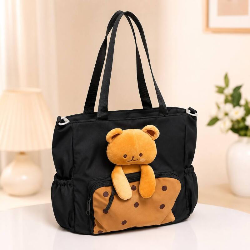 Korean  Tote Bag Casual Work Shoulder Handbags | Multi-Purpose Bag |Sturdy Canvas Bag with Large Capacity | Shopping Bag for Office, College & Daily Use