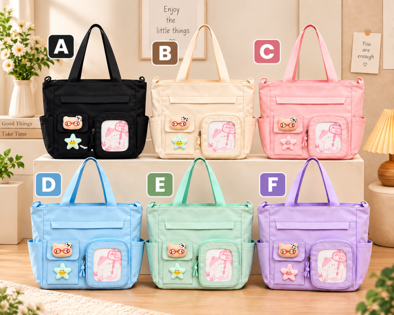 College KOREANTote Bag for Women, Girls and Ladies| Totes for College, Work or Office and Daily Use